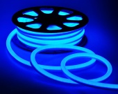 Гибкий неон NEON FLEX ULS-N21-2835-120LED/m-8mm-IP67-220V-8W/m-50M-BLUE бобина с гарантией 2 года