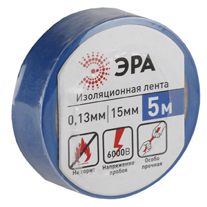 ЭРА ПВХ-изолента 15мм*5м синяя - купить в Новосибирске