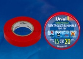 Изолента Uniel UIT-135P 20/15/01 RED - купить в Новосибирске