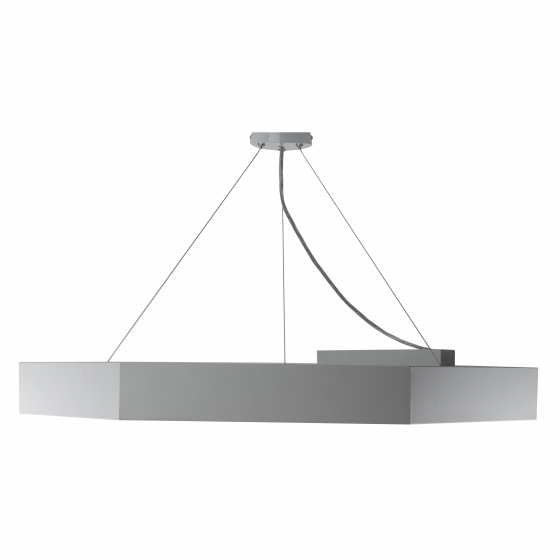Светильник светодиодный Geometria ЭРА Hexagon SPO-122-W-40K-066 66Вт 4000К 4800Лм IP40 800*800*80 белый подвесной