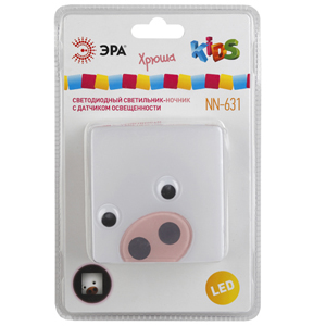ЭРА ночник NN-631-LS-P розовый с гарантией 