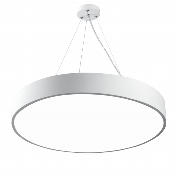 Светильник светодиодный Geometria ЭРА Ring SPO-132-W-40K-088 88Вт 4000К 6000Лм IP40 800*800*80 белый подвесной