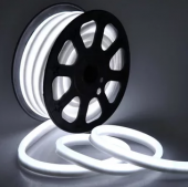 Гибкий неон NEON FLEX ULS-N21-2835-120LED/m-8mm-IP67-220V-8W/m-50M-DW бобина с гарантией 2 года
