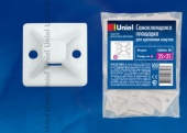 Самоклеющиеся площадки Uniel UCM-S25 White 100 POLYBAG - купить в Новосибирске