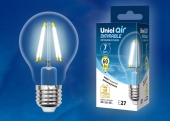 Лампа светодиодная диммируемая LED-A60-7W/E27/CL/DIM прозрачная с гарантией 3 года