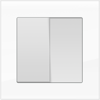 Рамка для двойной розетки Werkel WL01-Frame-01-DBL Favorit (белый) - купить в Новосибирске