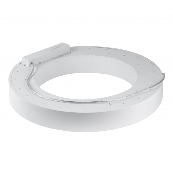 Светильник светодиодный Geometria ЭРА Ring SPO-133-W-40K-045 45Вт 4000К 3200Лм IP40 600*600*80 белый подвесной
