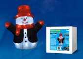 Фигура светодиодная «Снеговик» ULD-M2730-024/STA WHITE IP20 SNOWMAN с гарантией 