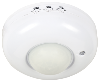 Датчик движения инфракрасный ДД 020B 800Вт 360 гр.6м IP33 белый - купить в Новосибирске