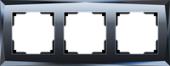 Рамка на 3 поста Werkel WL08-Frame-03 Diamant Черный - купить в Новосибирске