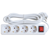 Сетевой фильтр 4GS-3-SMART 4-Х МЕСТН C ВЫКЛ 10А С З/К 3М 8443 - купить в Новосибирске