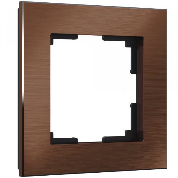 Рамка на 1 пост Werkel WL11-Frame-01 Aluminium (коричневый алюминий) - купить в Новосибирске