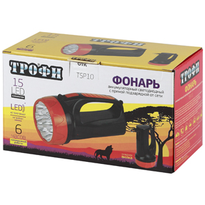 TSP10 Фонарь Трофи Акку 4V1.5Ah,15хLED,2 режима,карт с гарантией 